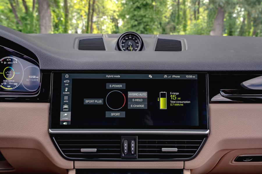 Детали интерьера Porsche Cayenne E-Hybrid (PO536) 2018 года  (NA) (фото 32 из 38)